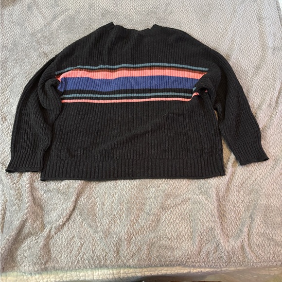 Women’s American Eagle Dark Gray Multi-Colored Sweater Size Large - Picture 5 of 5